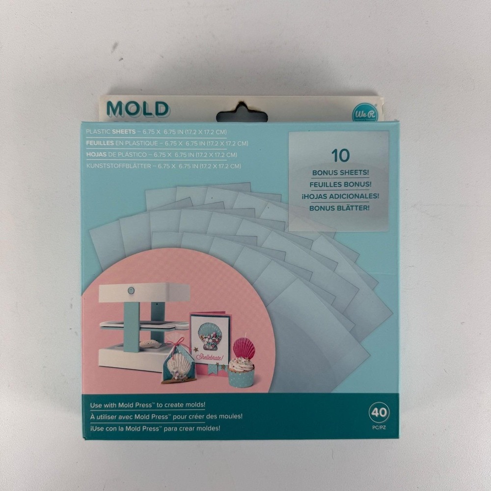 We R Memory Keepers Mold Press Plastic Sheets 40 PC 661358 New